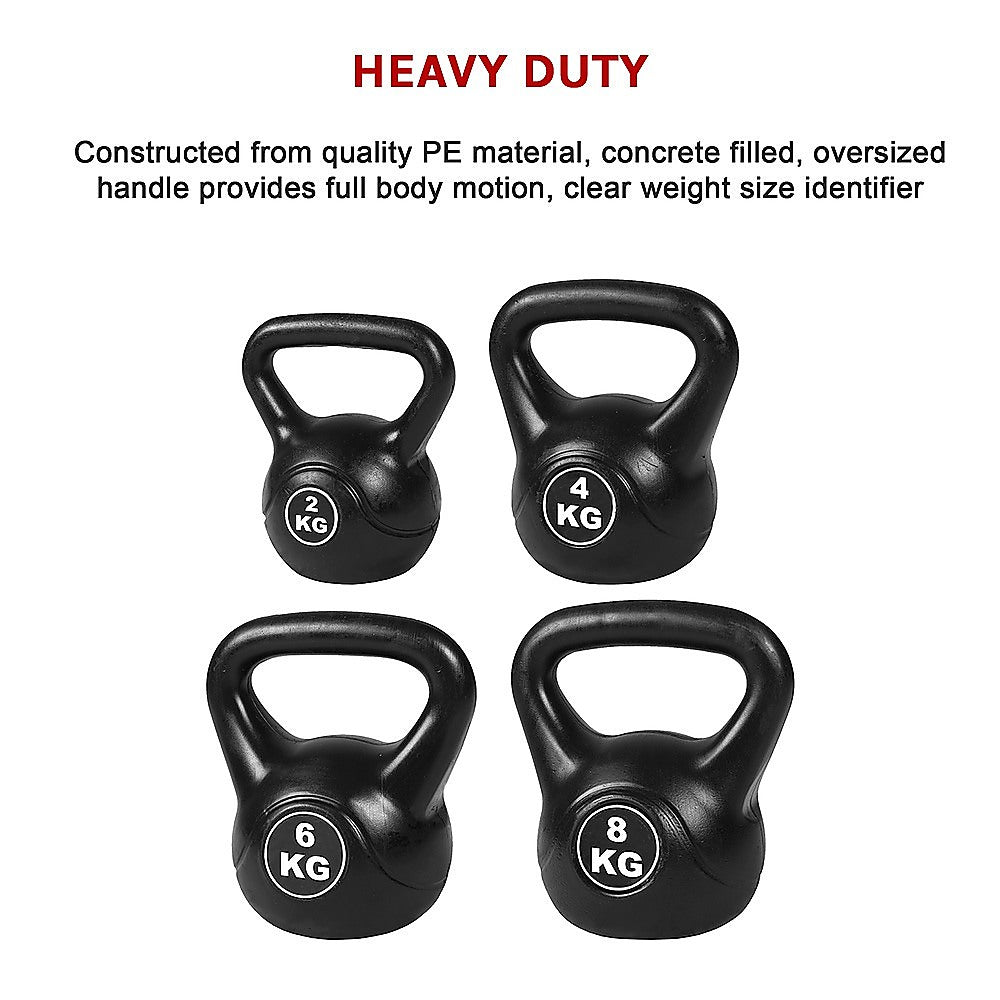 4pcs Exercise Kettle Bell Weight Set 20KG