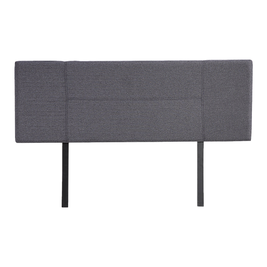 Linen Fabric Queen Bed Headboard Bedhead - Grey