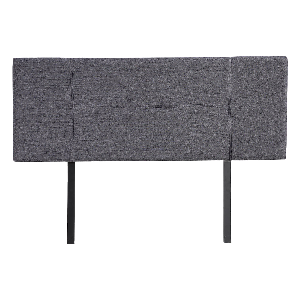 Linen Fabric Double Bed Headboard Bedhead - Grey