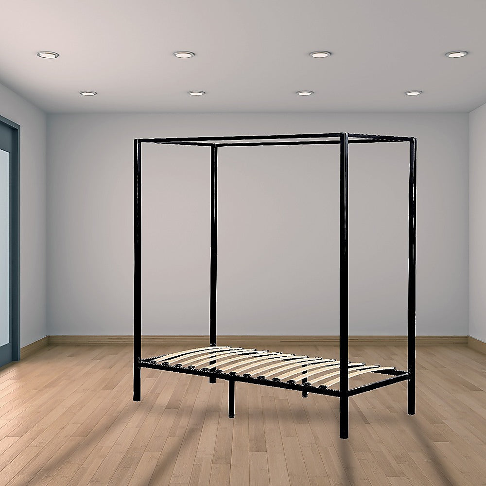 4 Four Poster Single Bed Frame