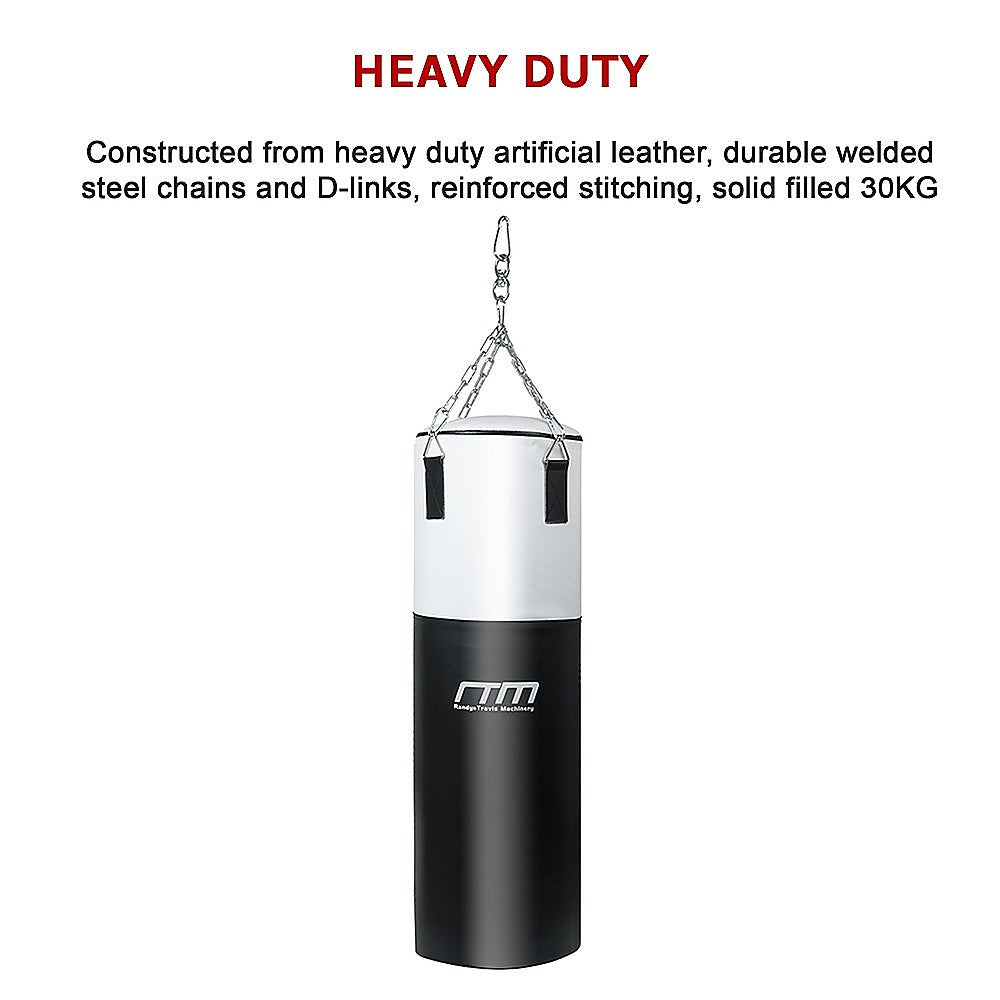 30kg Heavy Duty Boxing Punching Bag Solid Filled