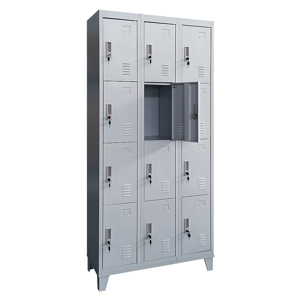 Twelve-Door Office Gym Shed Storage Locker