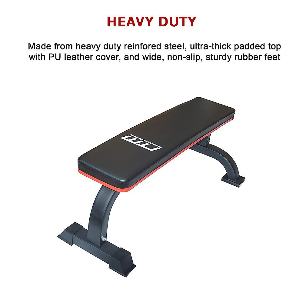 Commercial Flat Weight Lifting Bench