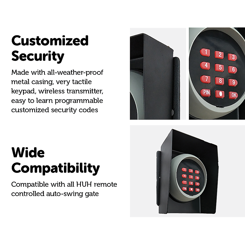 Wireless Keypad Entry For Swing And Sliding Gate with Metal Casing