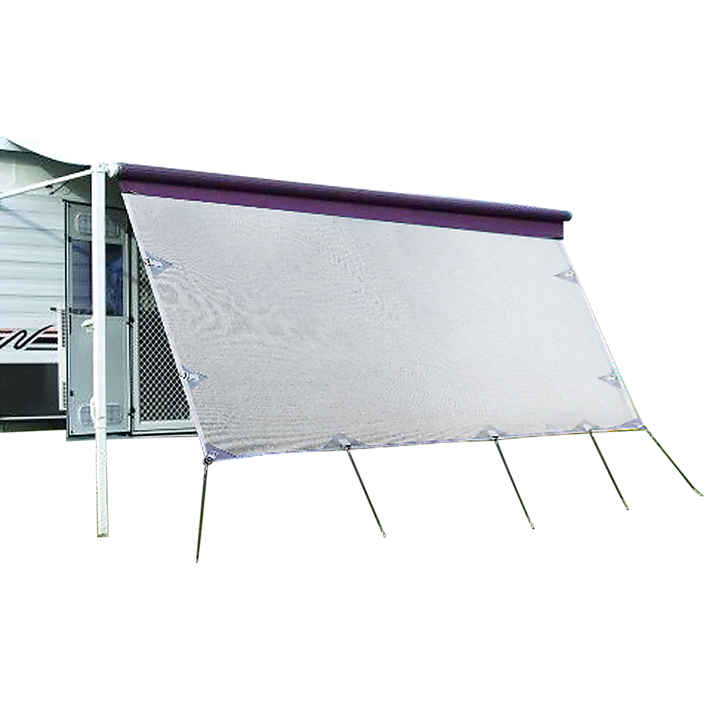 3.4m Caravan Privacy Screen Side Sunscreen Sun Shade for 12' Roll Out Awning