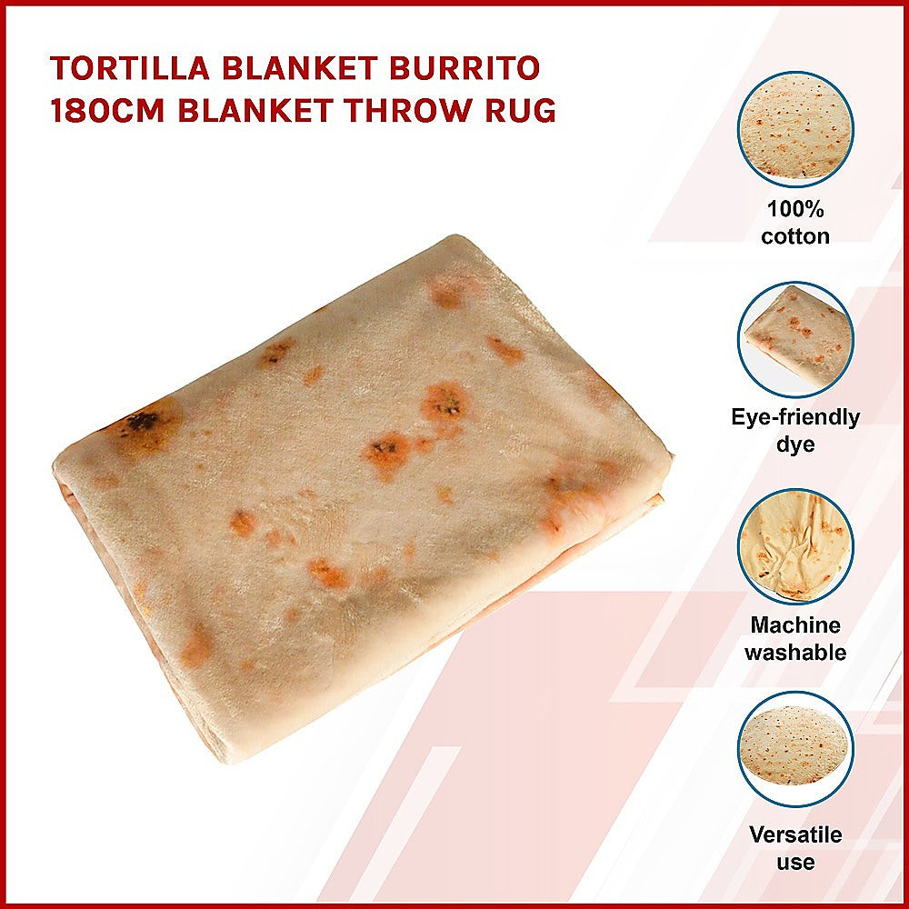 Tortilla Blanket Burrito 180cm Blanket Throw Rug