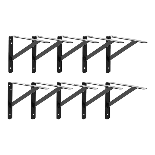 Heavy Duty Shelf Bracket, 20cm x 16cm 10-Pack