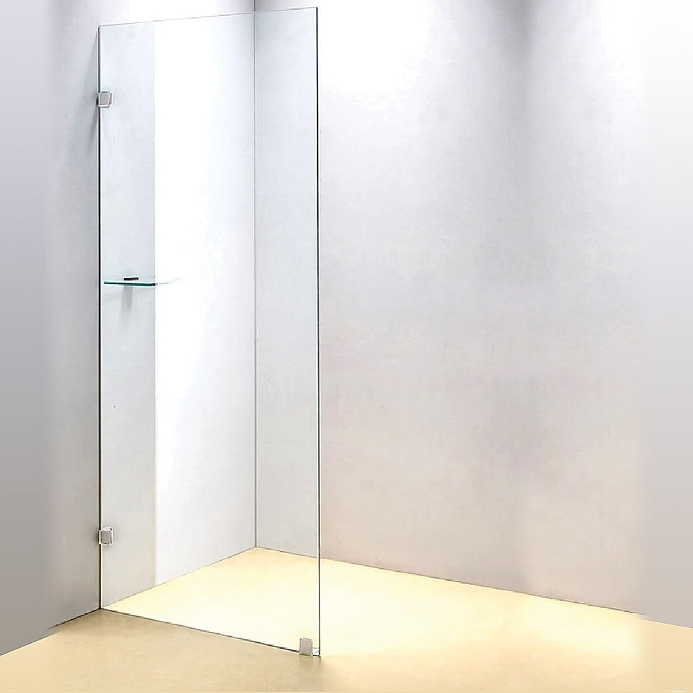 900 x 2100mm Frameless 10mm Safety Glass Shower Screen