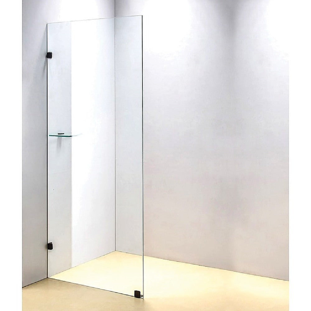 700 x 2000mm Frameless 10mm Safety Glass Shower Screen