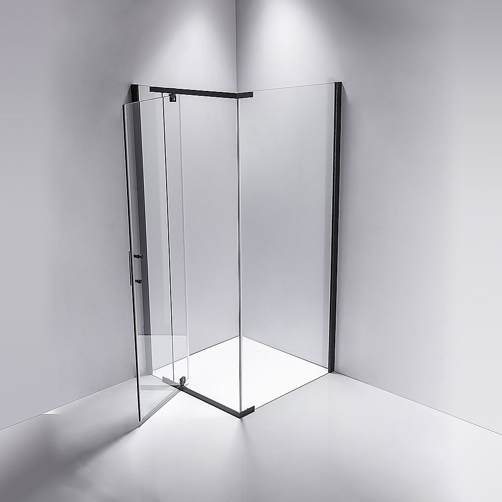 Shower Screen 900x700x1900mm Framed Safety Glass Pivot Door By Della Francesca