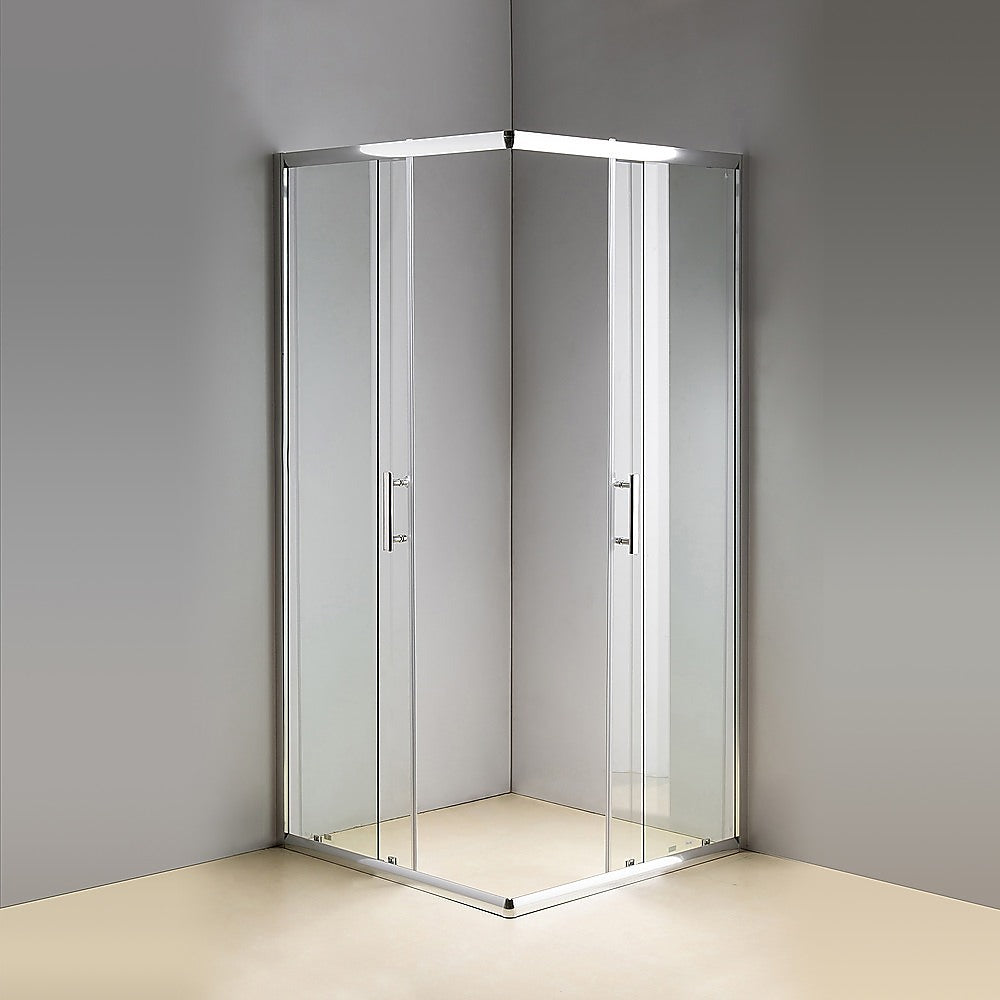 1000 x 900mm Sliding Door Nano Safety Glass Shower Screen By Della Francesca