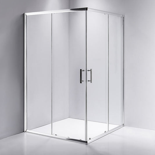 1200 x 1000mm Sliding Door Nano Safety Glass Shower Screen By Della Francesca