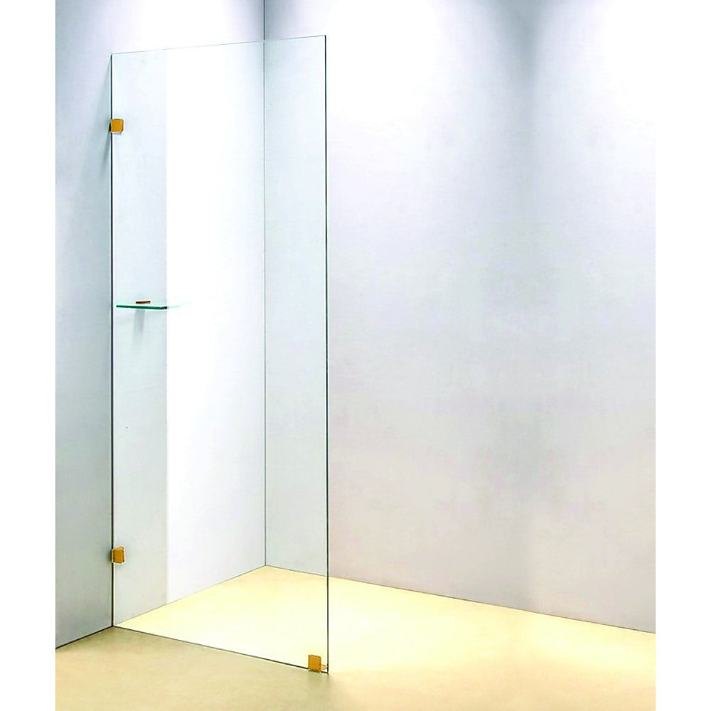 700 x 2000mm Frameless 10mm Safety Glass Shower Screen