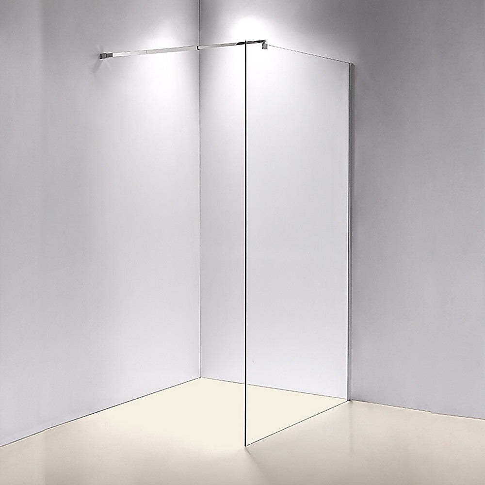 1100 x 2000mm Frameless 10mm Safety Glass Shower Screen