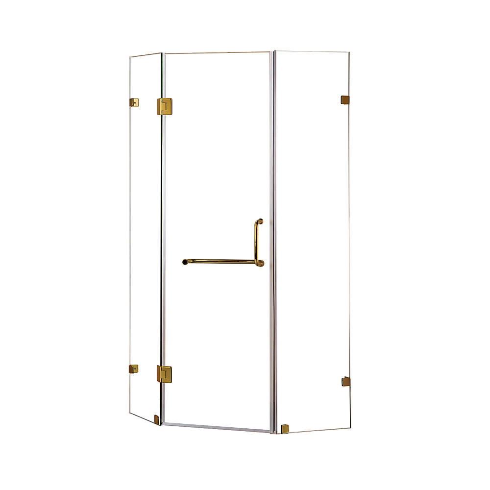 900 x 900mm Frameless 10mm Glass Shower Screen By Della Francesca