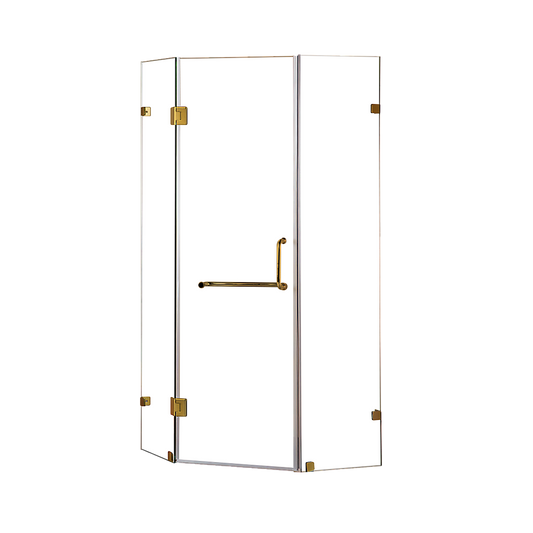 900 x 900mm Frameless 10mm Glass Shower Screen By Della Francesca