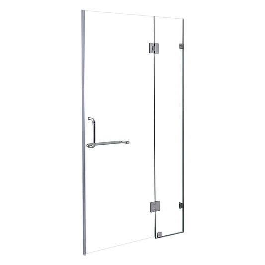 120 x 200cm Wall to Wall Frameless Shower Screen 10mm Glass By Della Francesca