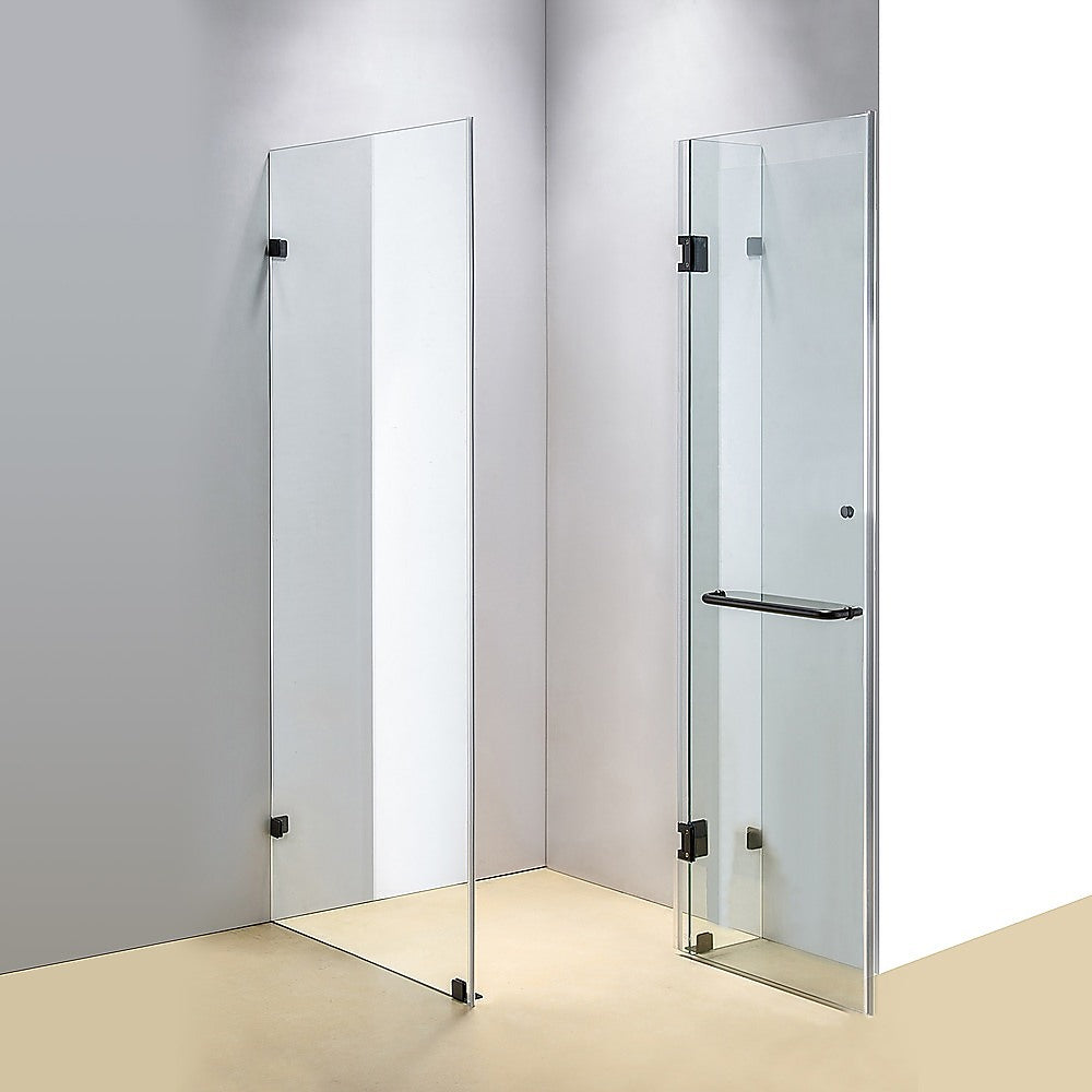 900 x 1000mm Frameless 10mm Glass Shower Screen By Della Francesca