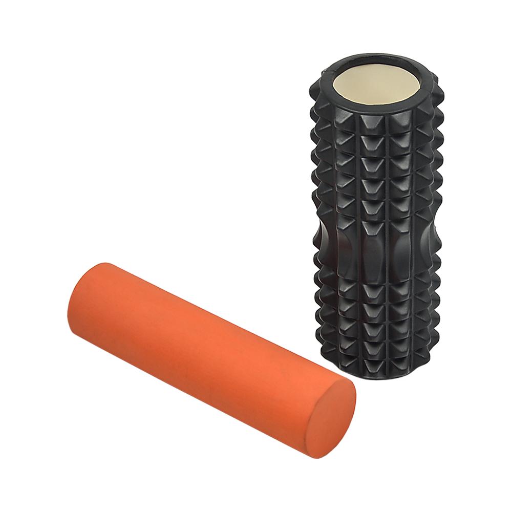 2 IN 1 Physio EVA PVC Foam Yoga Roller Gym Back Training Exercise Massage