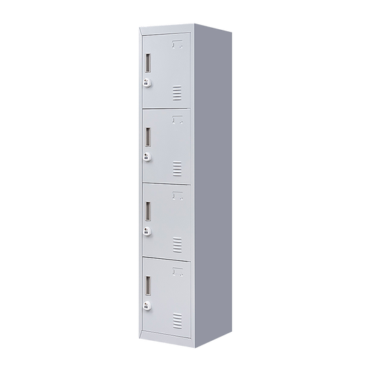 4-Door Vertical Locker for Office Gym Shed School Home Storage