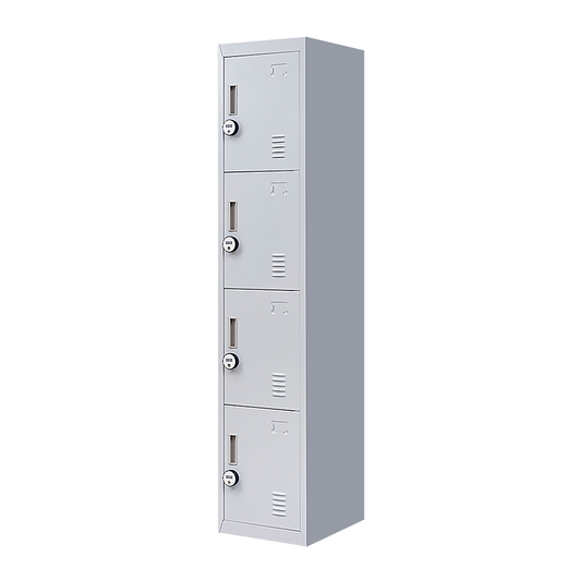 4-Door Vertical Locker for Office Gym Shed School Home Storage