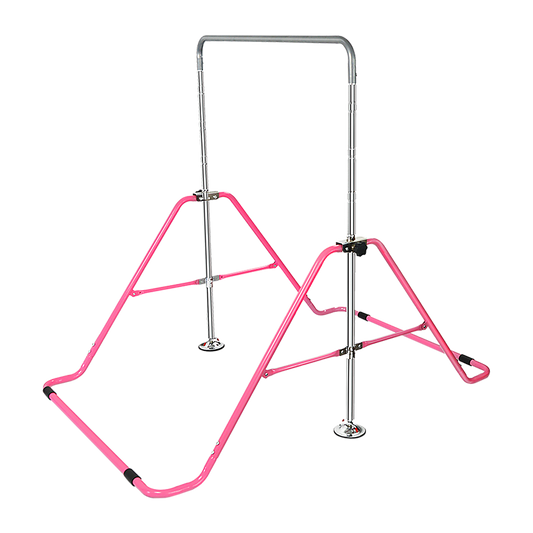 Kids Gymnastics Bars Training Horizontal Bar Monkey Kip Bar Pink