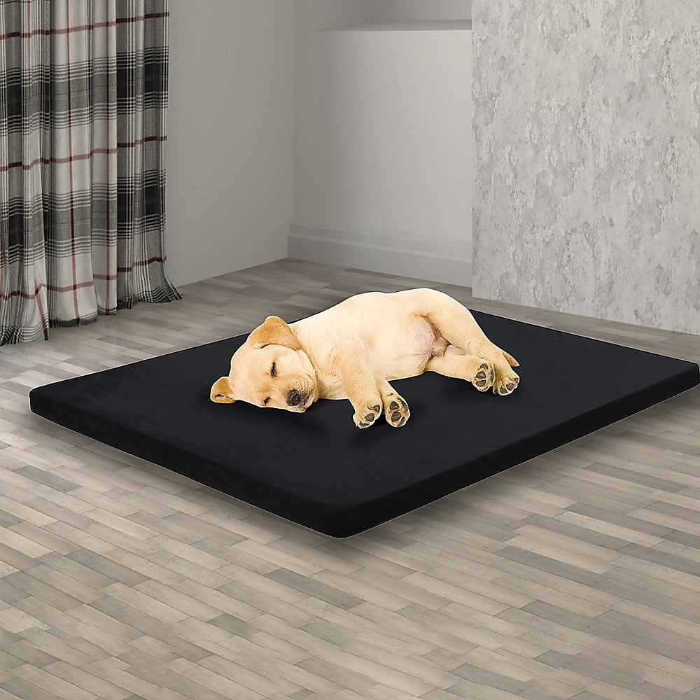 110CM XL Pet Bed Mattress Dog Cat Memory Foam Pad Mat Cushion