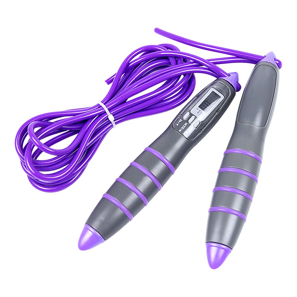 Digital LCD Skipping Jumping Rope - Purple