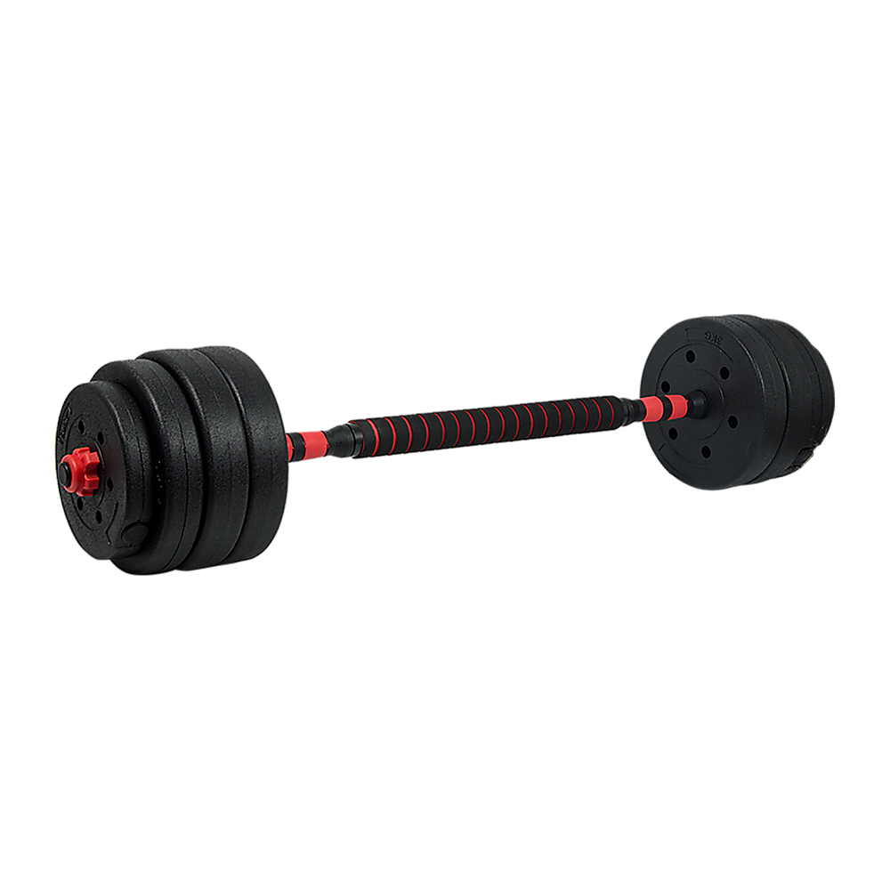 40kg Adjustable Rubber Dumbbell Set Barbell Home GYM Exercise Weights