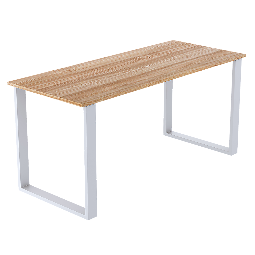 Rectangular-Shaped Table Bench Desk Legs Retro Industrial Design Fully Welded - White