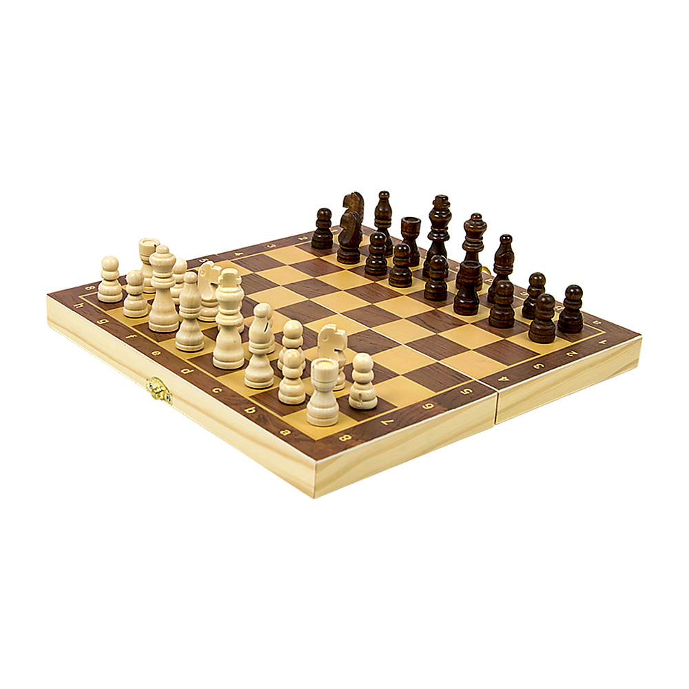 Chess Board Games Folding Large Chess Wooden Chessboard Set Wood Toy Gift