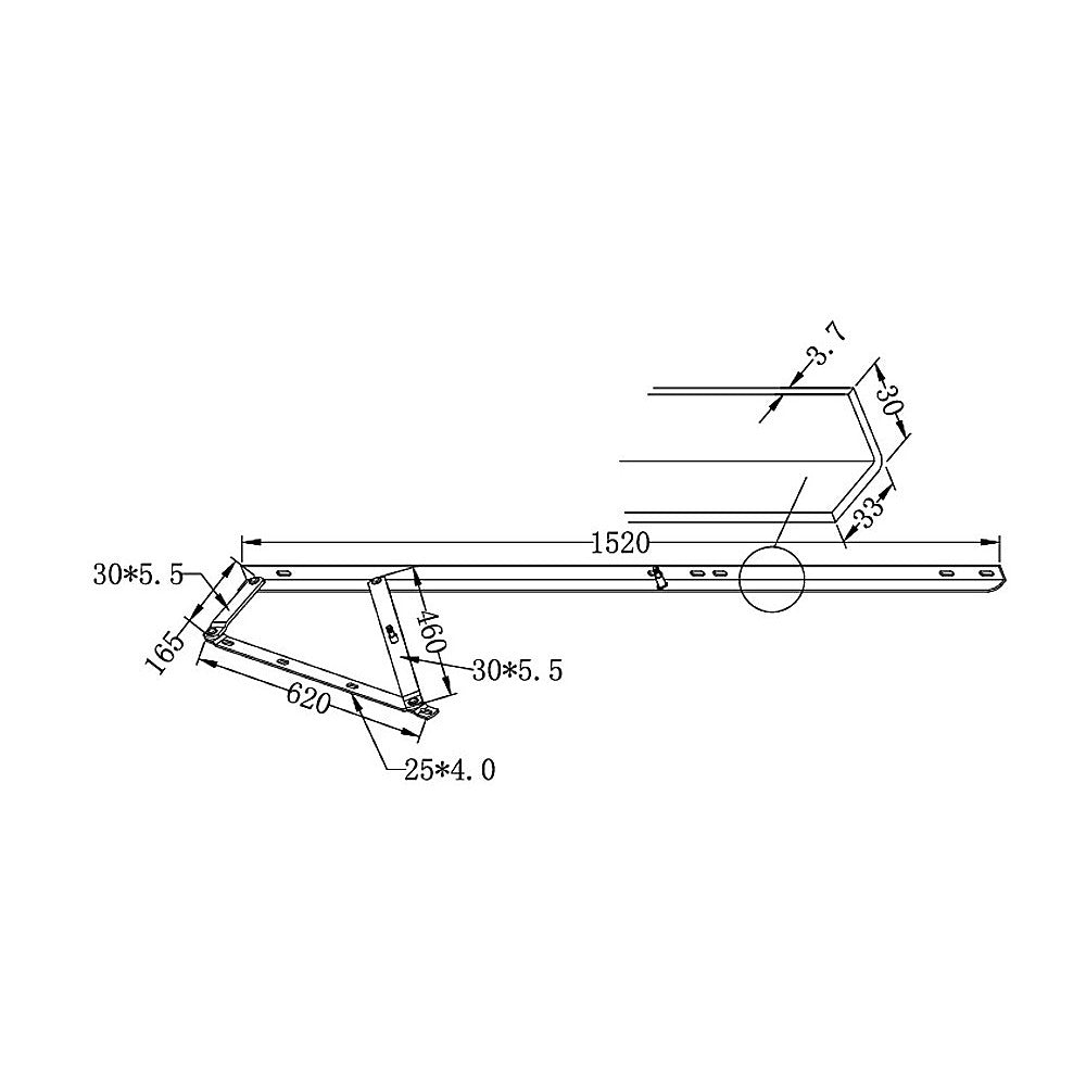 60" Bed Lift Hydraulic Mechanisms Kits For Space Saving Bed or Sofa Bed