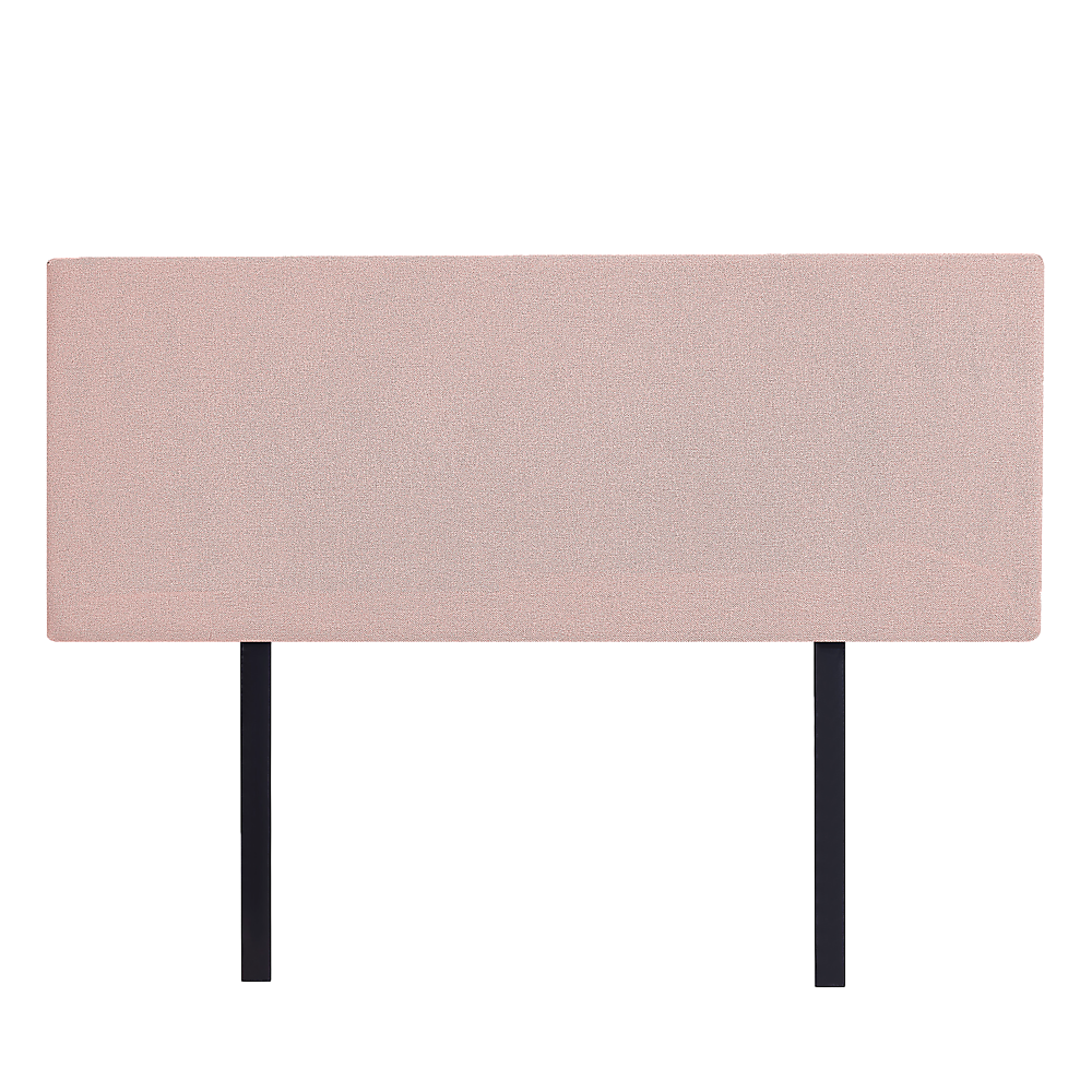 Linen Fabric Double Bed Deluxe Headboard Bedhead - Pale Pink