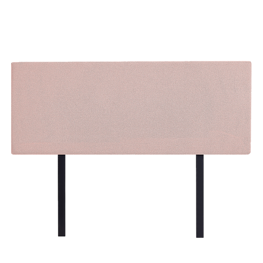 Linen Fabric Double Bed Deluxe Headboard Bedhead - Pale Pink