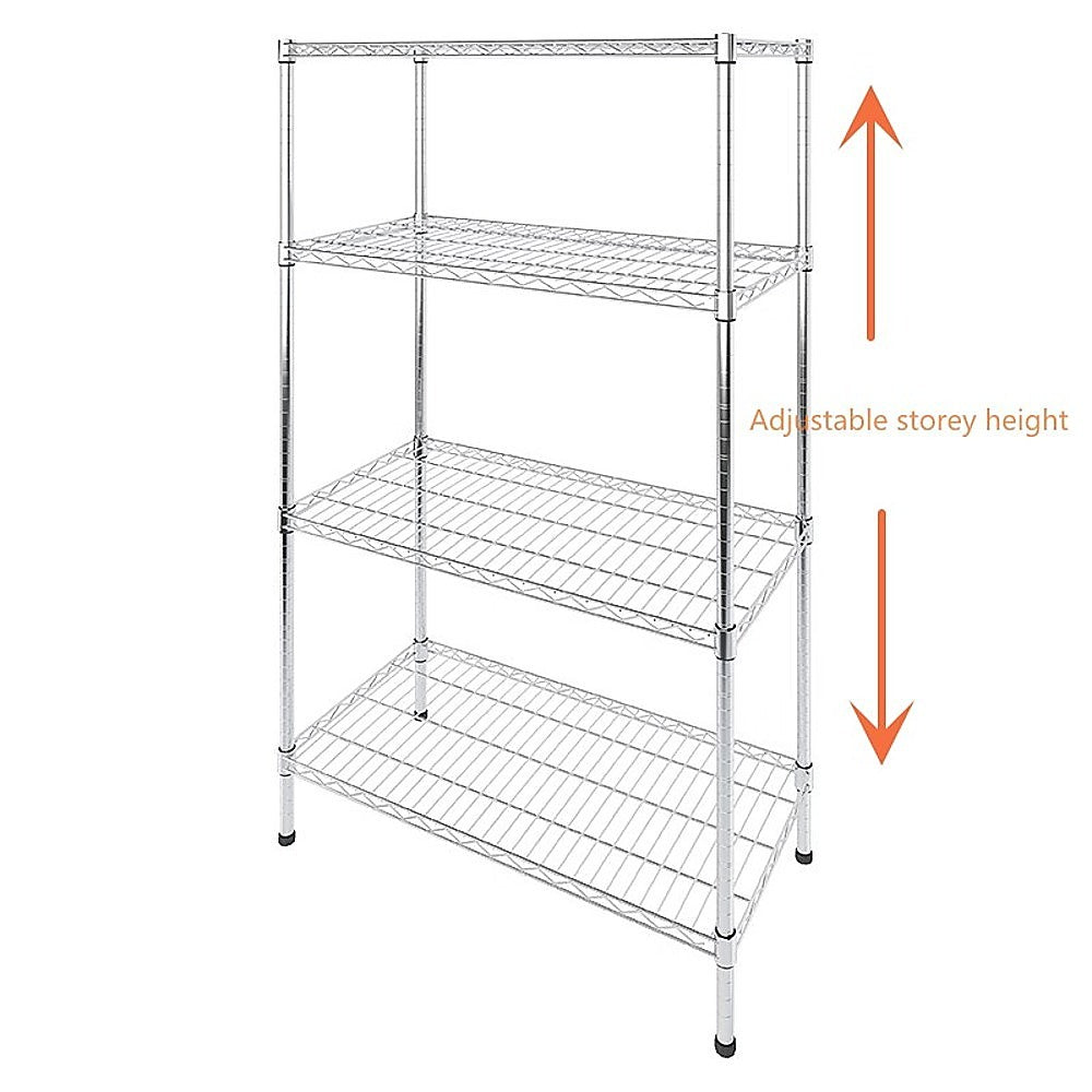 Modular Wire Storage Shelf 1200 x 450 x 1800mm Steel Shelving