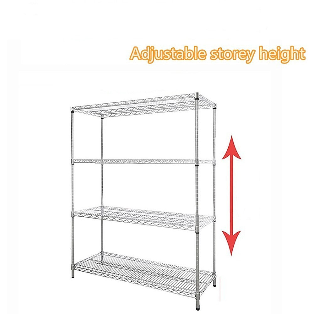 Modular Wire Storage Shelf 1500 x 600 x 1800mm Steel Shelving