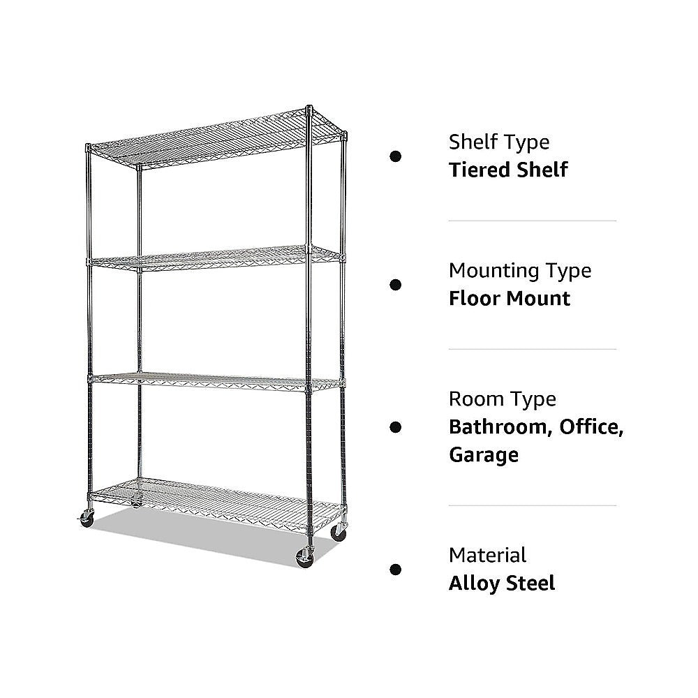 Modular Wire Storage Shelf 1500 x 450 x 1800mm Steel Shelving