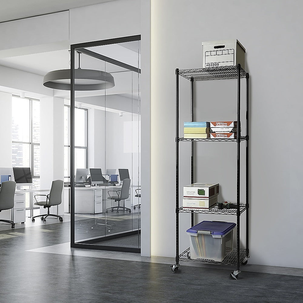 Modular Wire Storage Shelf 350 x 350 x 1800mm Steel Shelving