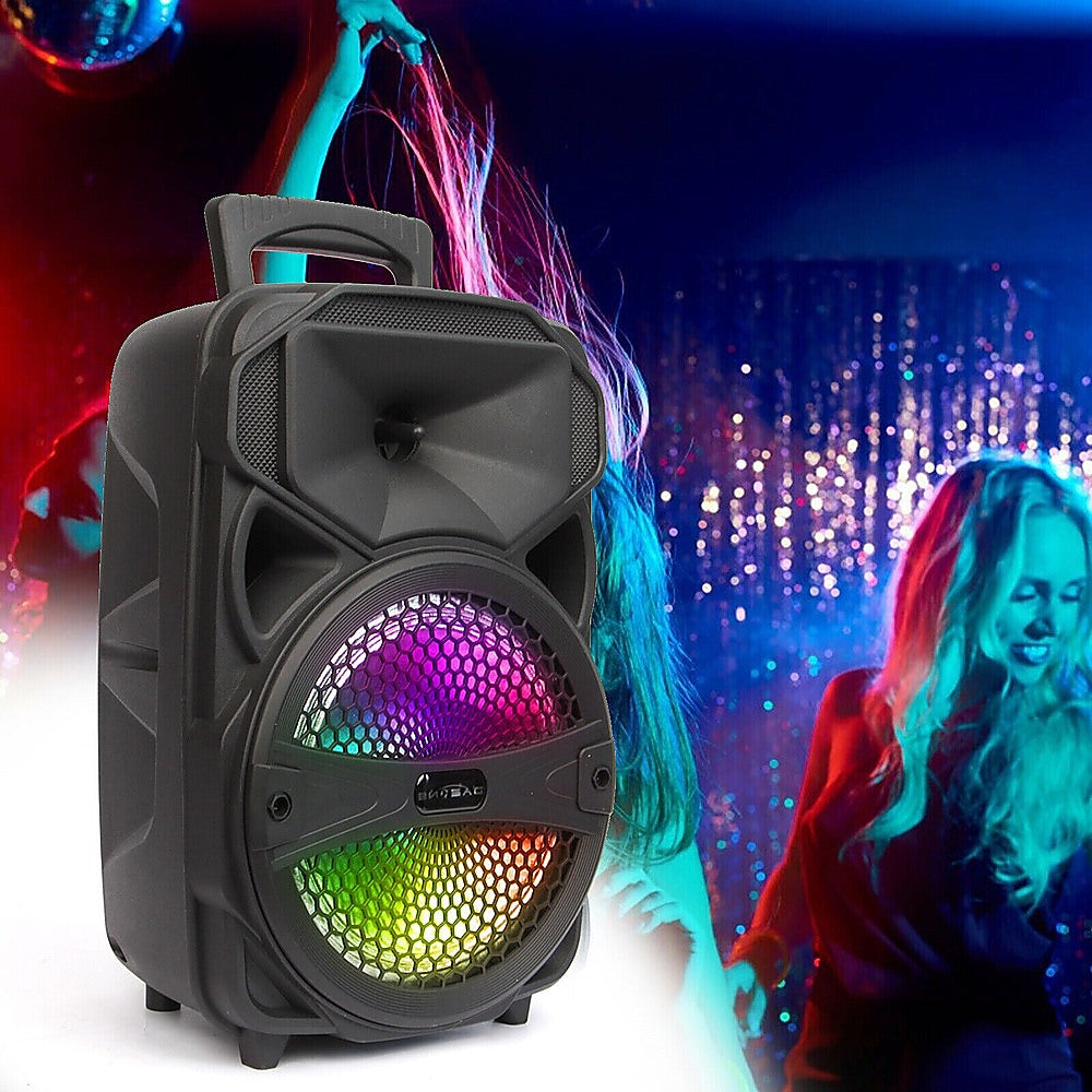 8" 1000W Portable FM Bluetooth Speaker Subwoofer Heavy Bass Sound System