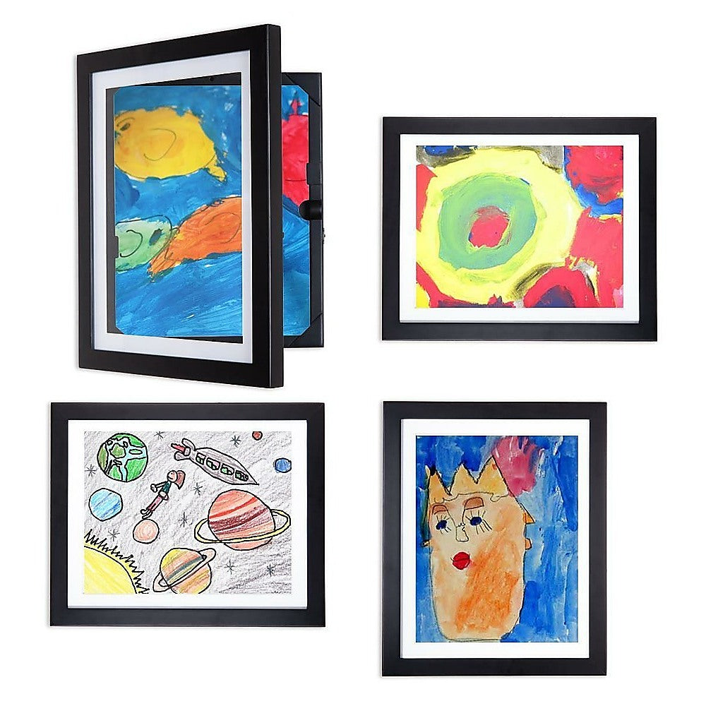 A4 Wooden Picture Frame For 50 Artworks Kids Art Display