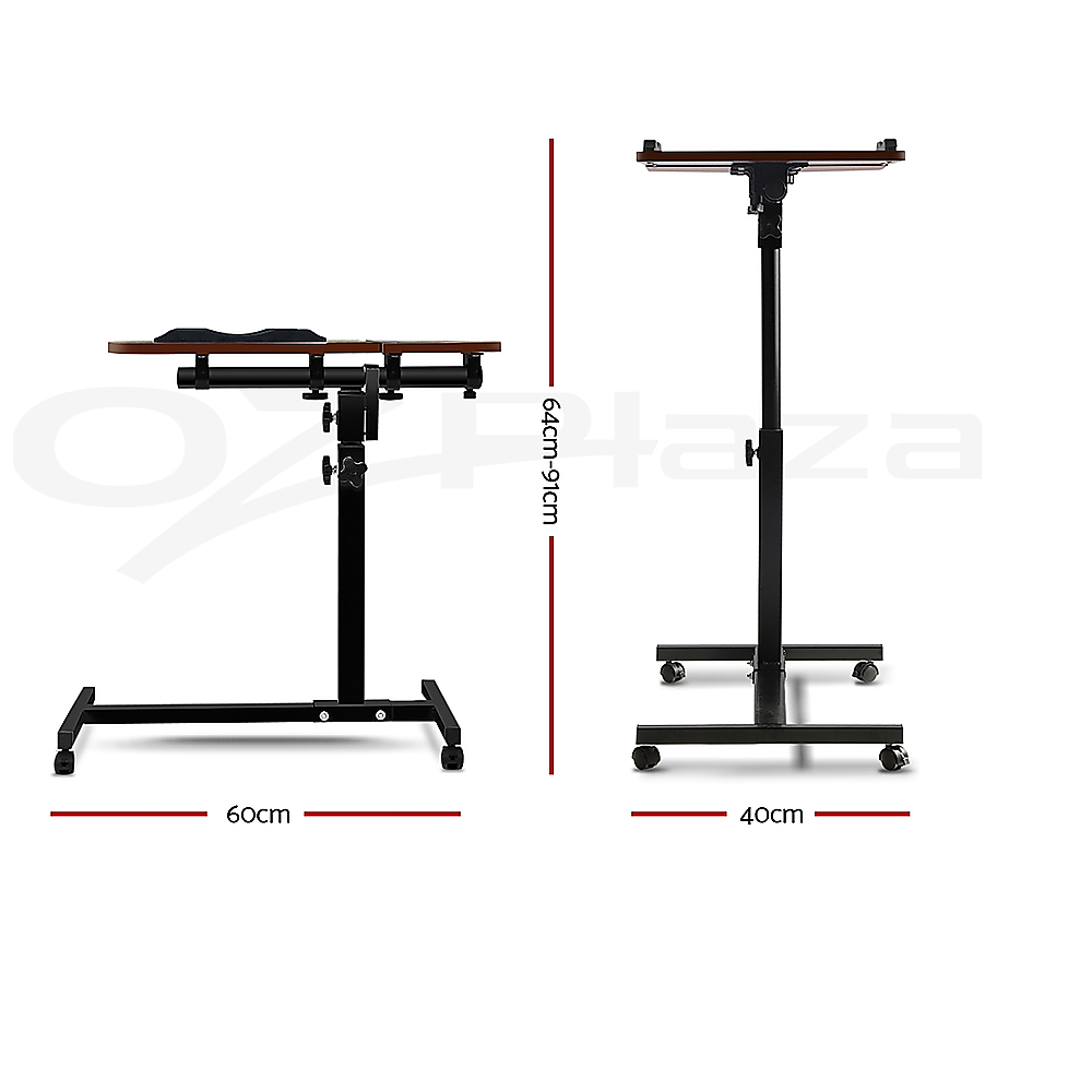 Laptop Desk Portable Mobile Computer Table Stand Adjustable Bed Study