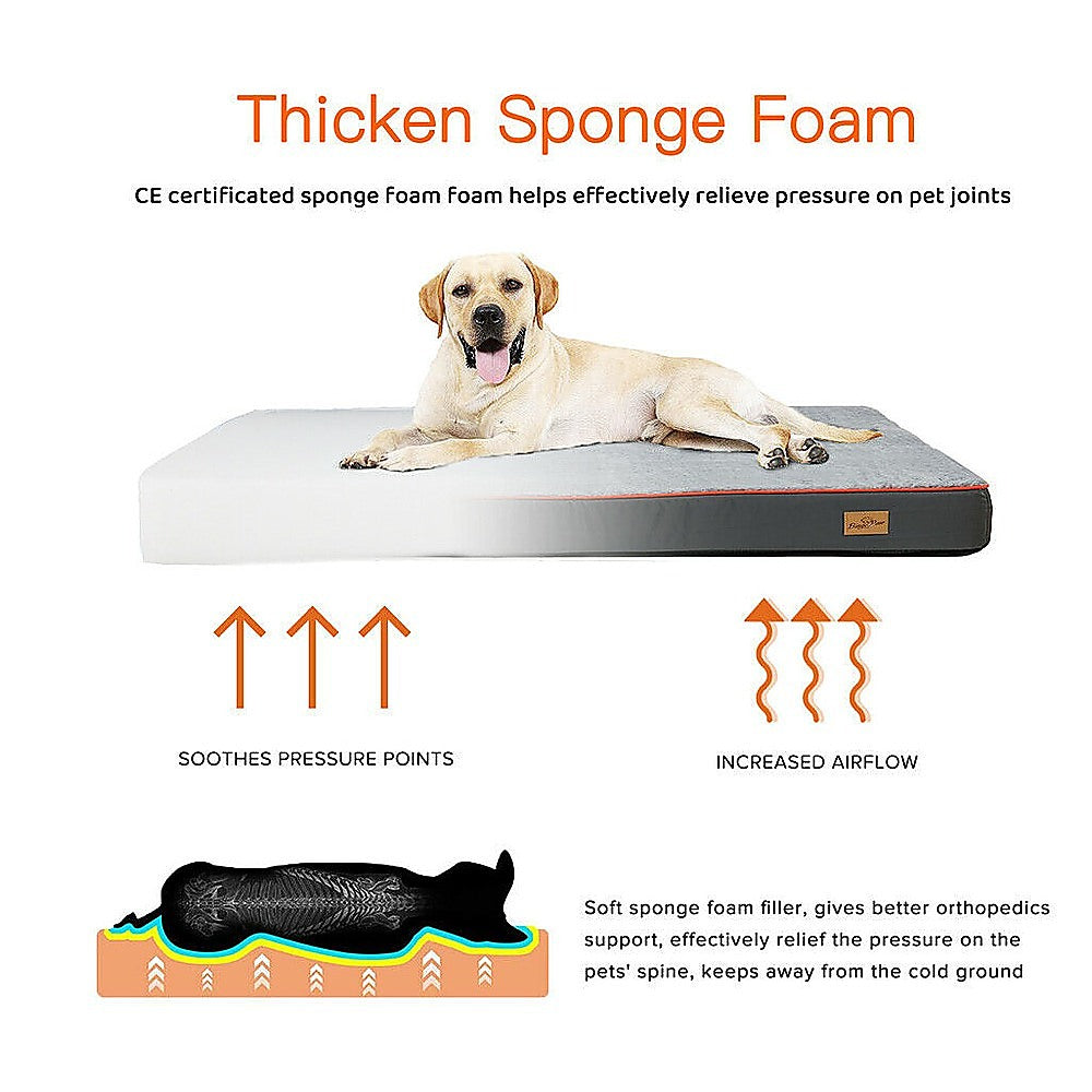 110x85cm Orthopedic Pet Dog Bed Mattress Therapeutic Joint Pain Comfort