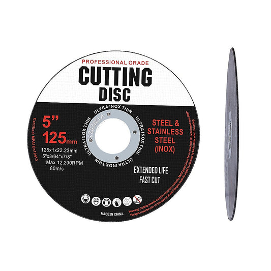 100 x Cutting Discs 125mm 5" Angle Grinder Disc Metal Cut Off Wheel Thin