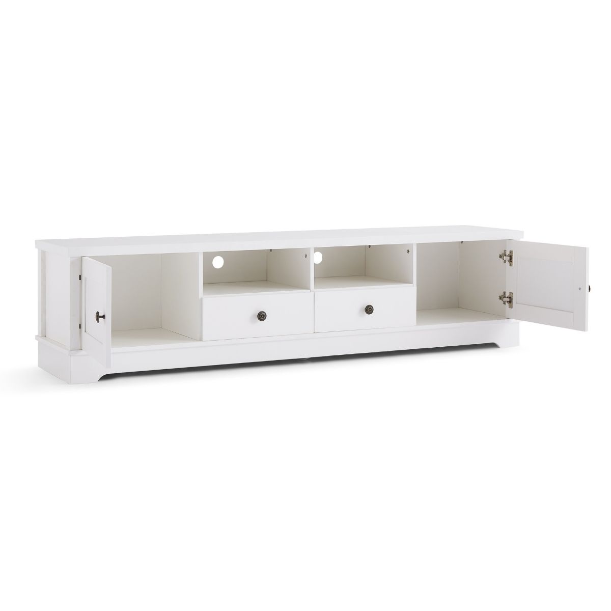 Margaux White Coastal Style 180cm Entertainment Unit