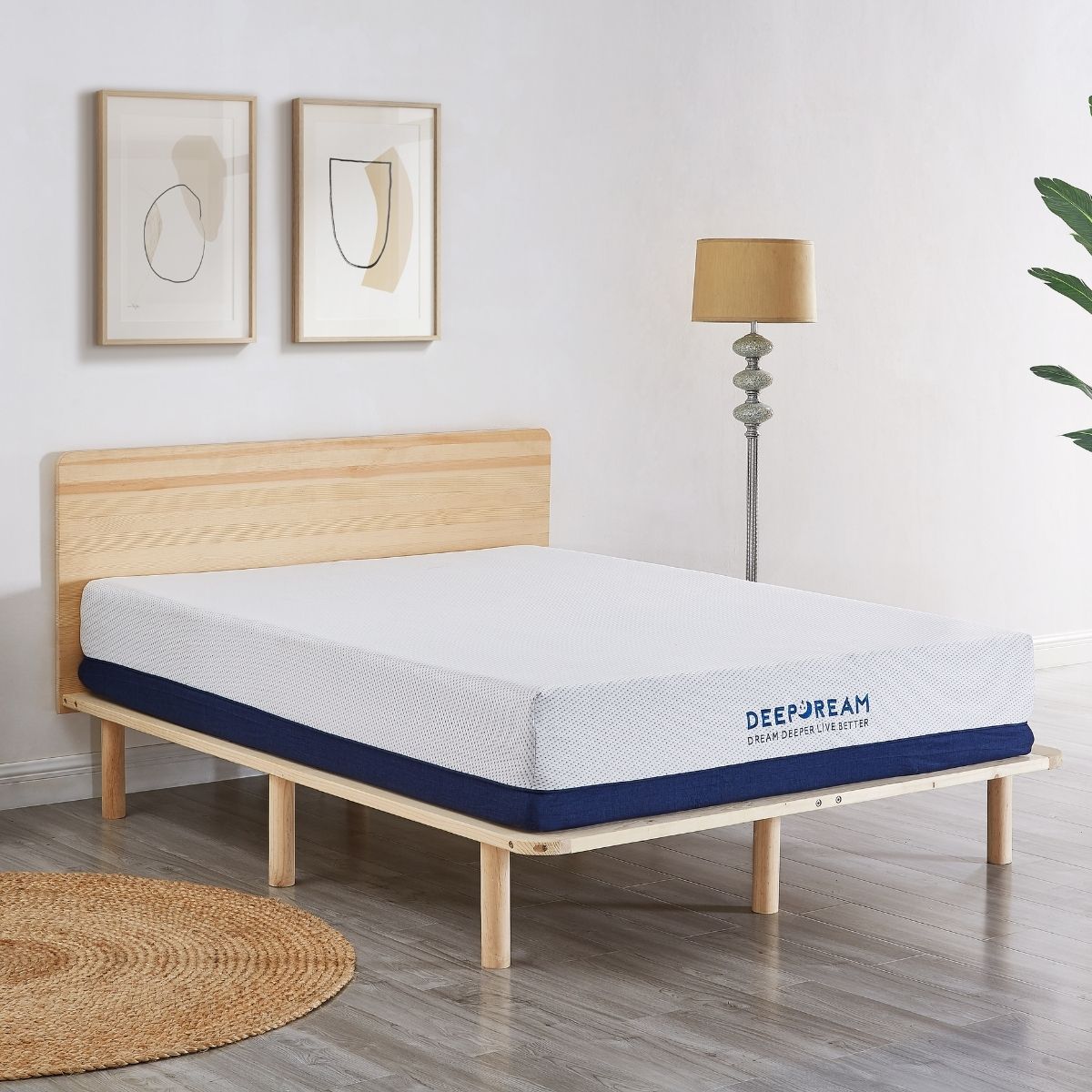 Plush Knitted Organic Cotton Memory Foam Mattress King Single