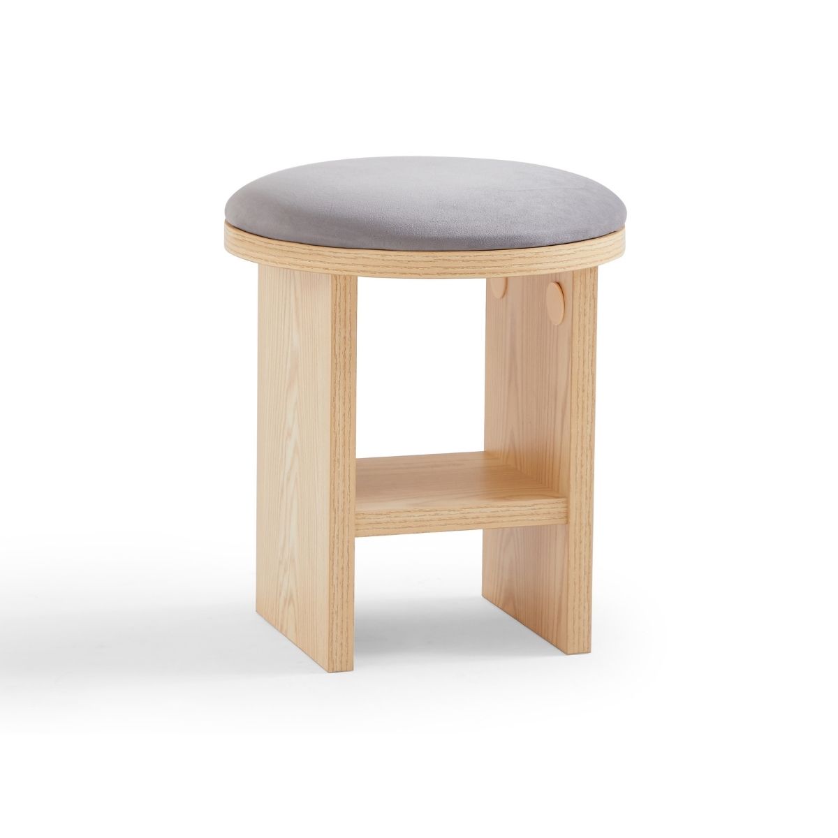 Jiro Wooden Dining Chair Stool