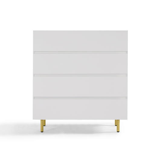 Kori White 4 Chest of Drawers