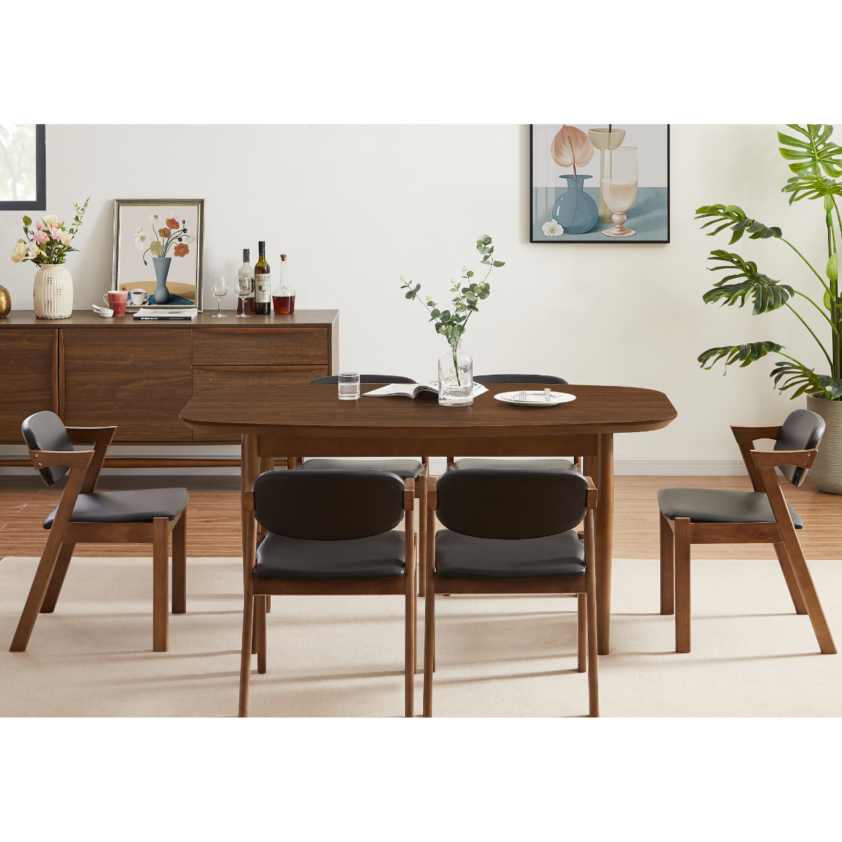 Pierre Walnut 160cm Dining Table