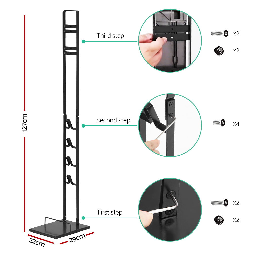 Artiss Freestanding Dyson Vacuum Stand Rack Holder for Dyson V6 V7 V8 V10 V11 V12 Black