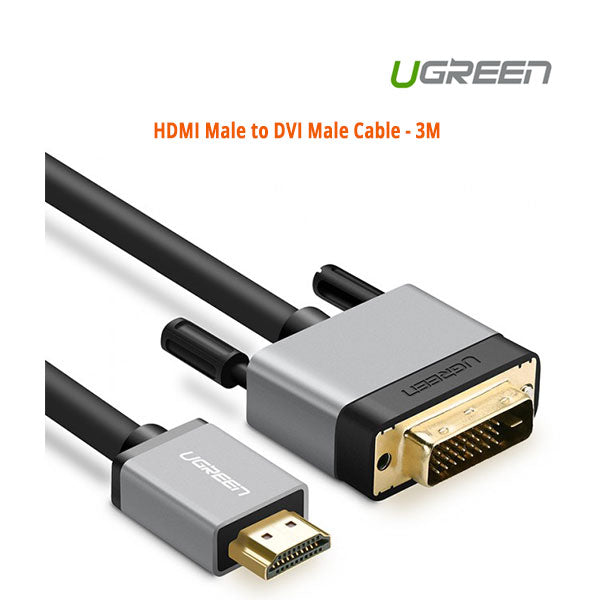 UGREEN HDMI Male to DVI Male Cable 3M (20888)